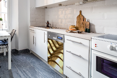Aimant décoratif pour lave-vaisselle Éléments dorés