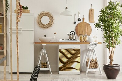 Aimant décoratif pour lave-vaisselle Éléments dorés