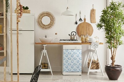 Aimant décoratif pour lave-vaisselle Roues bleues