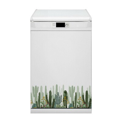 Aimant de couvercle de lave-vaisselle Cactus à fleurs