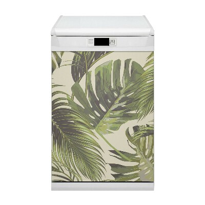 Magnet pour lave vaisselle Feuilles tropicales