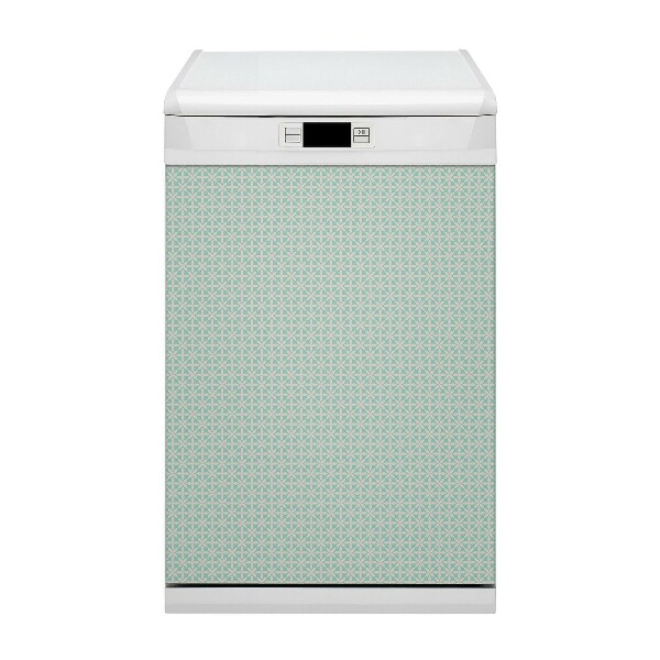 Aimant décoratif pour lave-vaisselle blanc bleu