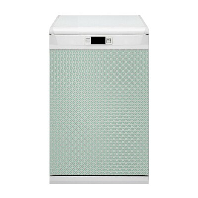 Aimant décoratif pour lave-vaisselle blanc bleu