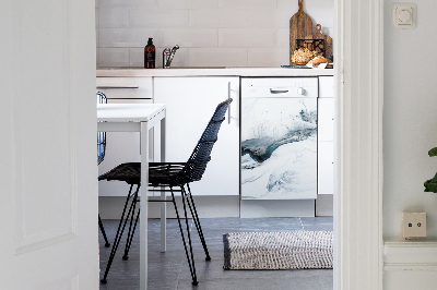 Deco magnetique pour lave vaisselle Abstraction hivernale