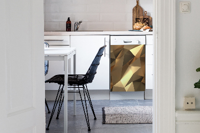 Deco magnetique pour lave vaisselle Feuille d'or