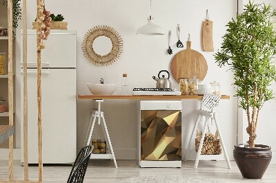 Deco magnetique pour lave vaisselle Feuille d'or