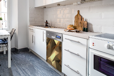 Deco magnetique pour lave vaisselle Feuille d'or
