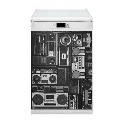 Aimant de couvercle de lave-vaisselle Old boombox