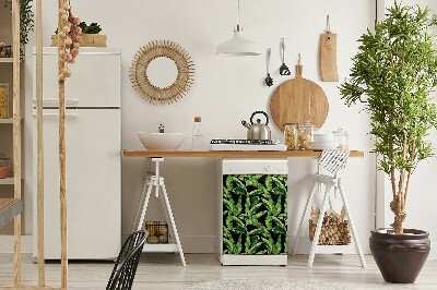 Deco magnetique pour lave vaisselle Feuille tropicale