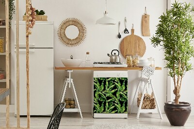Deco magnetique pour lave vaisselle Feuille tropicale