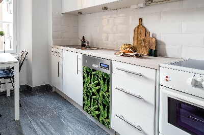 Deco magnetique pour lave vaisselle Feuille tropicale