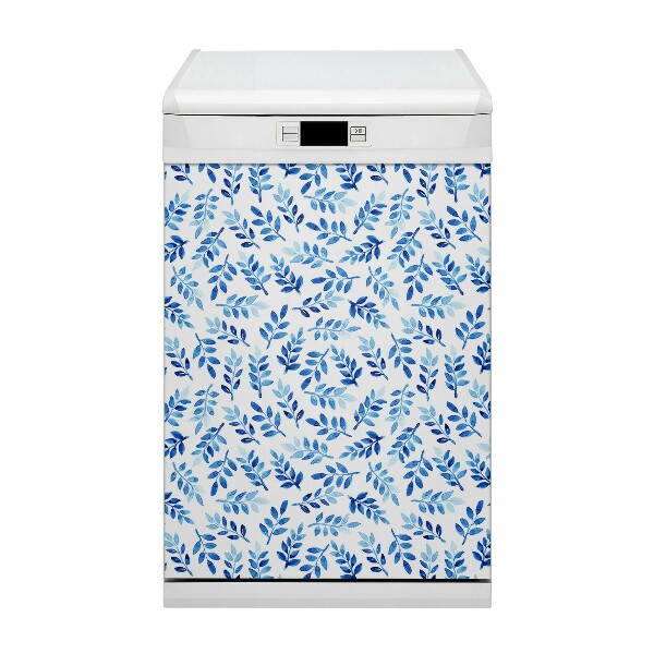 Aimant décoratif pour lave-vaisselle Aquarelle bleue