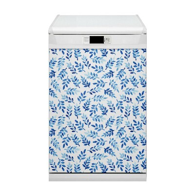Aimant décoratif pour lave-vaisselle Aquarelle bleue