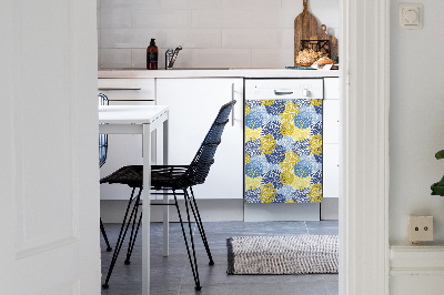 Aimant décoratif pour lave-vaisselle Fleur de chrysanthemum