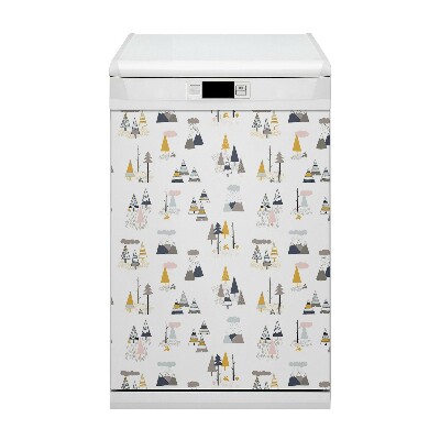 Deco magnetique pour lave vaisselle Arbres tirés