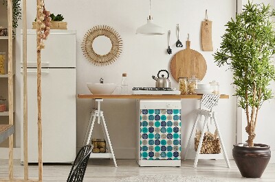 Aimant décoratif pour lave-vaisselle Roues abstraites