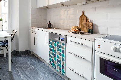 Aimant décoratif pour lave-vaisselle Roues abstraites