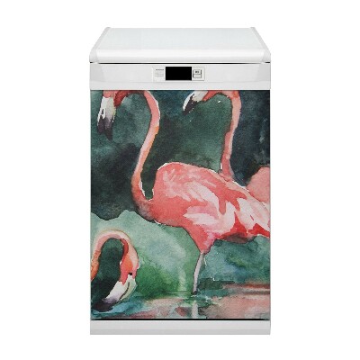 Aimant décoratif pour lave-vaisselle Flamant