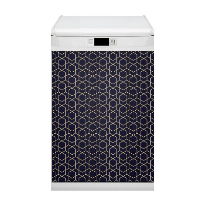 Aimant décoratif pour lave-vaisselle Cubes noirs