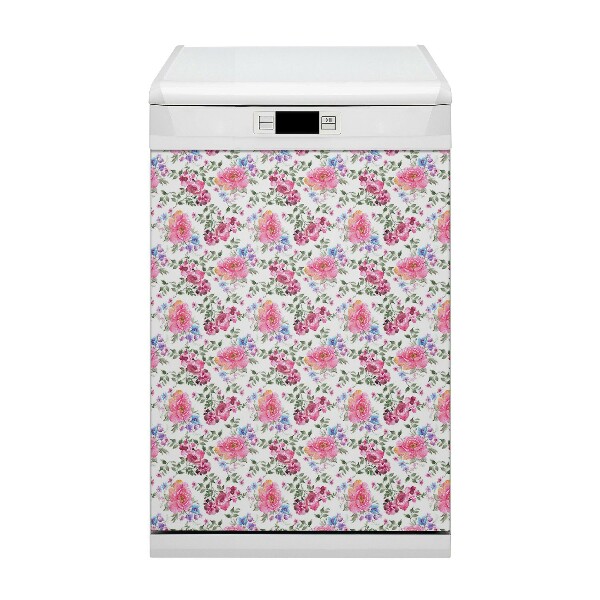 Deco magnetique pour lave vaisselle Style vintage de roses