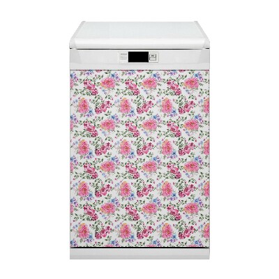 Deco magnetique pour lave vaisselle Style vintage de roses