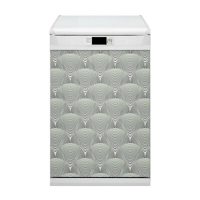 Aimant décoratif pour lave-vaisselle Motif semi-cercle