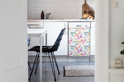Deco magnetique pour lave vaisselle Triangles de géométrie