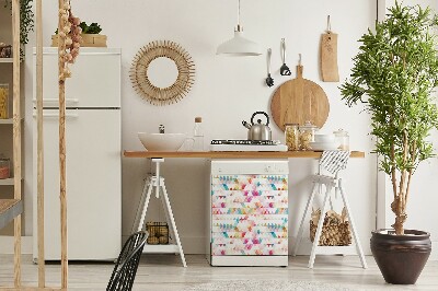 Deco magnetique pour lave vaisselle Triangles de géométrie