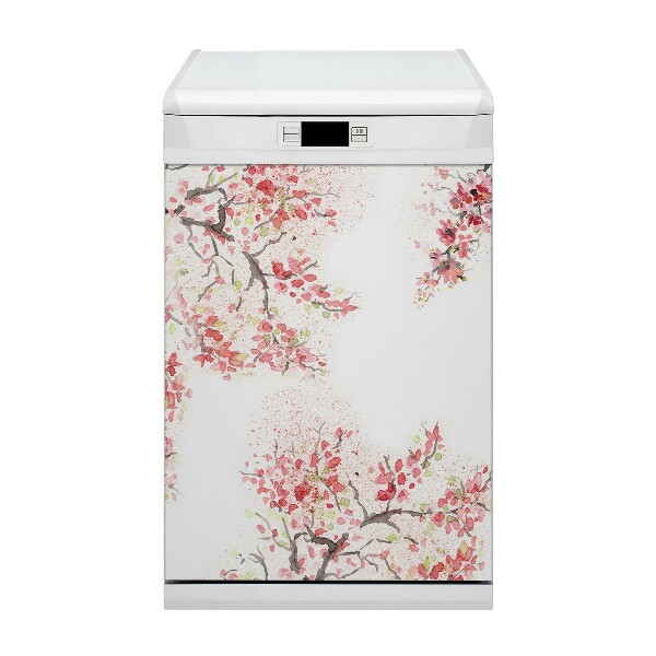 Aimant de couvercle de lave-vaisselle fleurs de cerisier