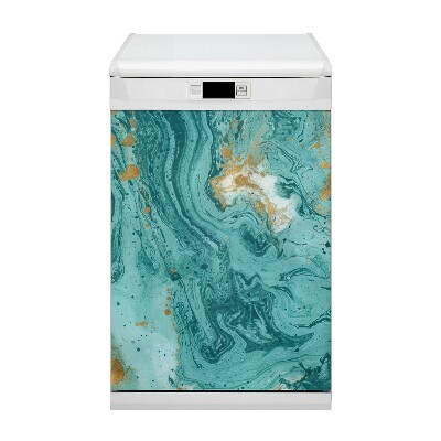 Aimant décoratif pour lave-vaisselle Marbre turquoise