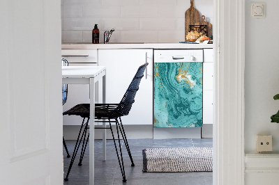 Aimant décoratif pour lave-vaisselle Marbre turquoise