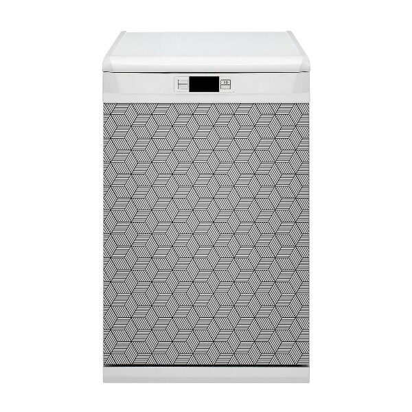 Aimant de couvercle de lave-vaisselle Cubes géométriques