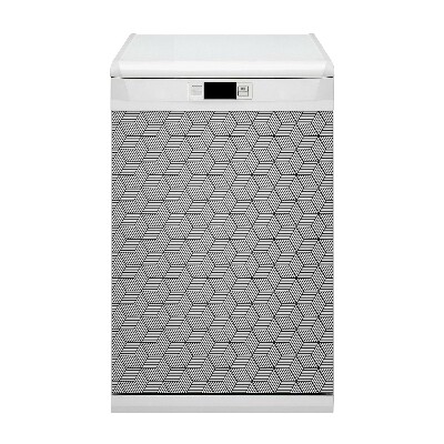 Aimant de couvercle de lave-vaisselle Cubes géométriques