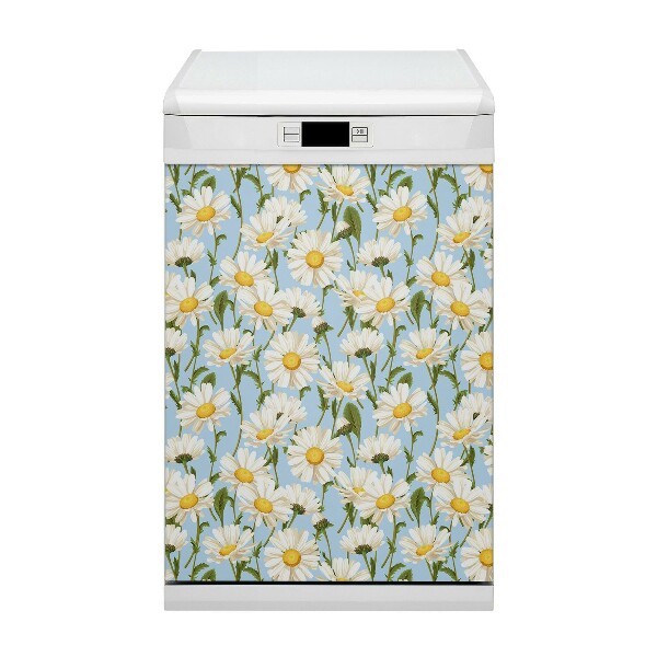 Aimant décoratif pour lave-vaisselle Fleurs de camomille