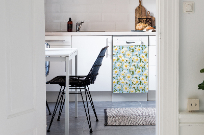 Aimant décoratif pour lave-vaisselle Fleurs de camomille