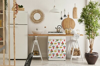 Aimant décoratif pour lave-vaisselle Pastèque sur un bâton