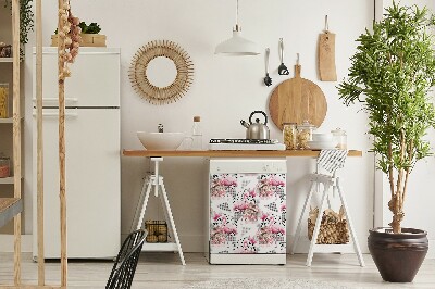 Aimant décoratif pour lave-vaisselle Flamants