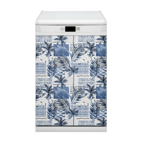 Magnet pour lave vaisselle Paume bleue