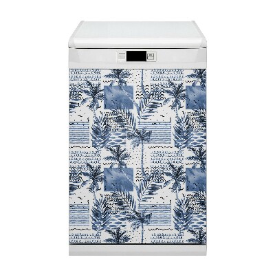 Magnet pour lave vaisselle Paume bleue