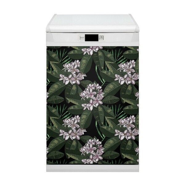 Deco magnetique pour lave vaisselle Fleurs exotiques