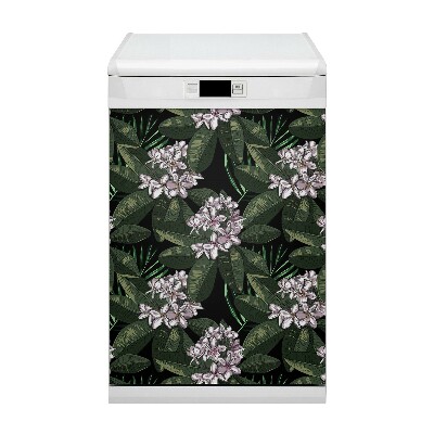 Deco magnetique pour lave vaisselle Fleurs exotiques