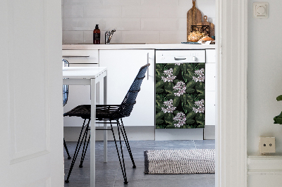 Deco magnetique pour lave vaisselle Fleurs exotiques
