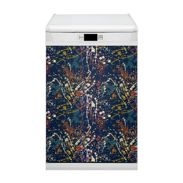 Deco magnetique pour lave vaisselle Spots aquarelle