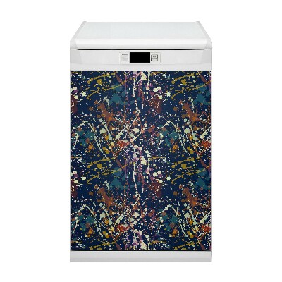 Deco magnetique pour lave vaisselle Spots aquarelle