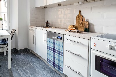 Deco magnetique pour lave vaisselle Tartan