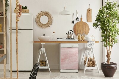 Deco magnetique pour lave vaisselle Texture rose