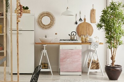 Deco magnetique pour lave vaisselle Texture rose