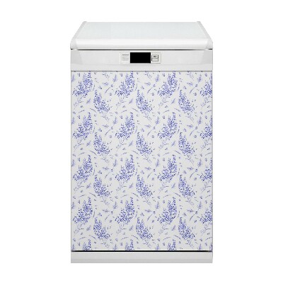 Aimant décoratif pour lave-vaisselle Aquarelle de lavande