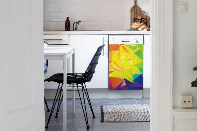 Aimant décoratif pour lave-vaisselle Abstraction des couleurs