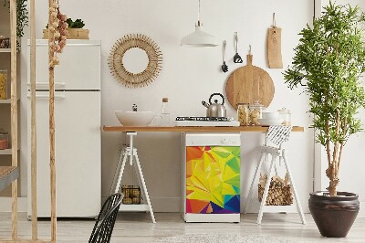 Aimant décoratif pour lave-vaisselle Abstraction des couleurs